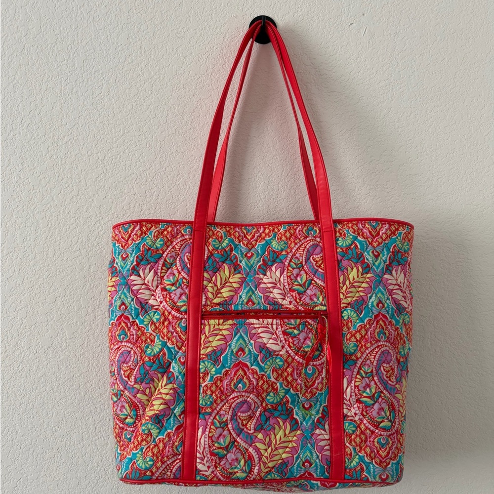 Vera Bradley Vibrant Paisley Tote - Picture 2 of 5